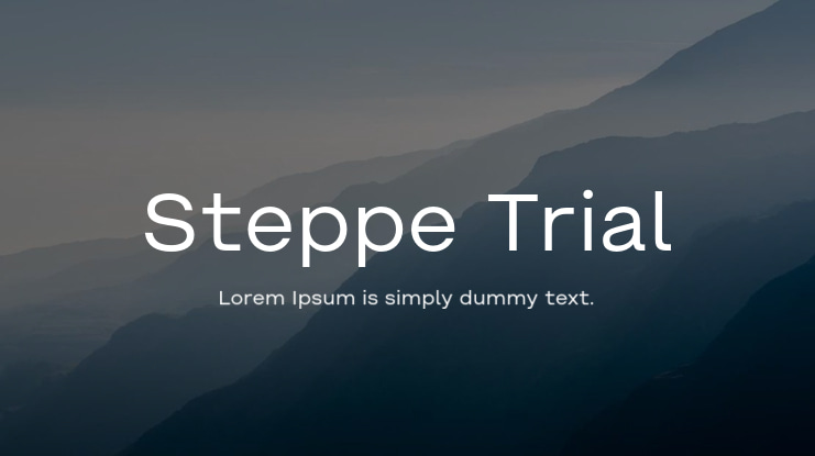 Steppe Trial Font Family