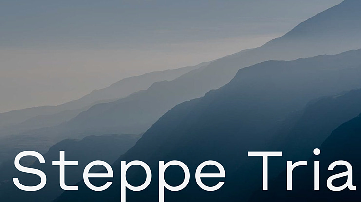 Steppe Trial Font Family