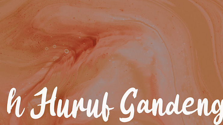 h Huruf Gandeng Font
