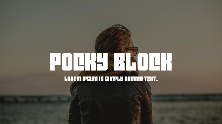 Pocky Block Font