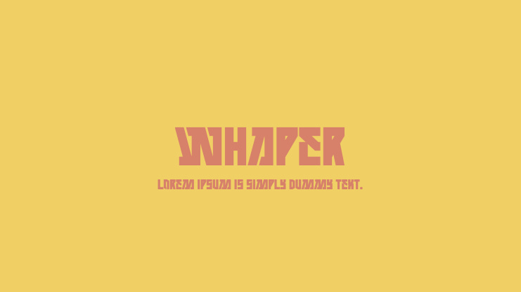 WHAPER Font Family