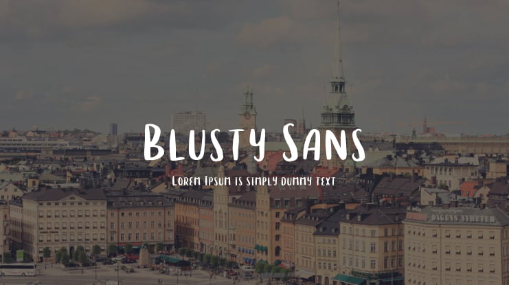 Blusty Sans Font