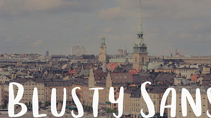 Blusty Sans Font