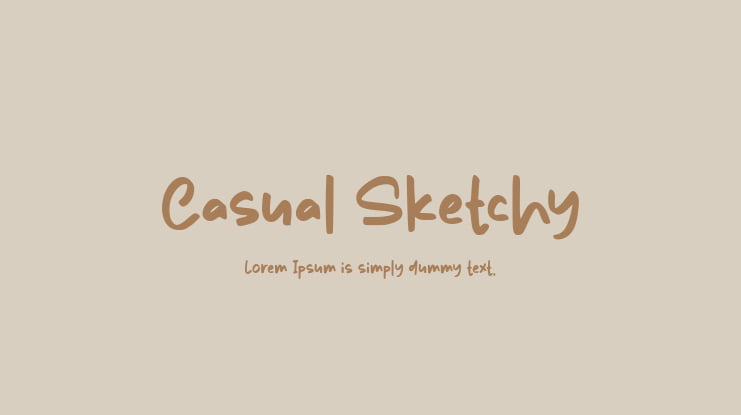 Casual Sketchy Font