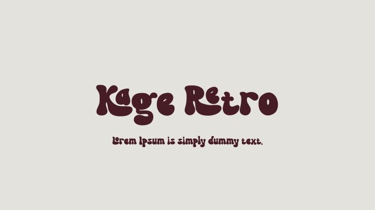 Kage Retro Font