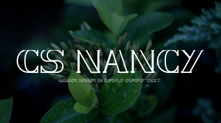CS Nancy Font