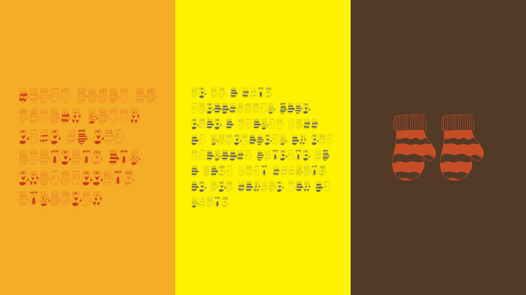 Christmast Gloves Font