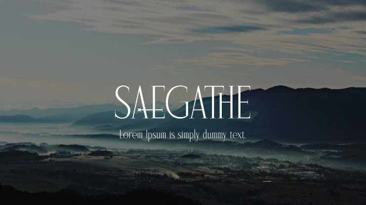 SAEGATHE Font