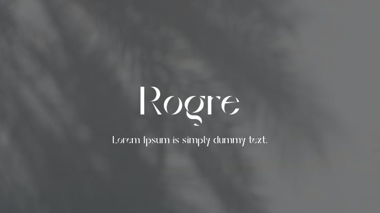 Rogre Font