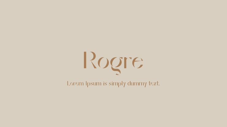 Rogre Font