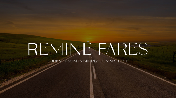 Remine Fares Font