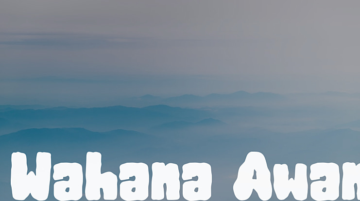 Wahana Awan Font