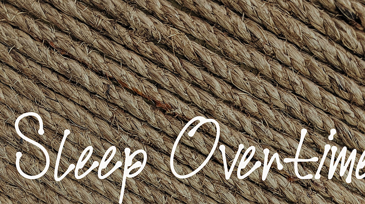 Sleep Overtime Font