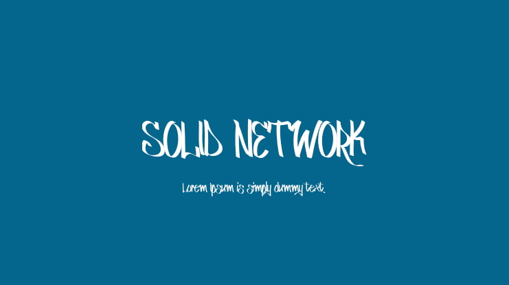 SOLID NETWORK Font Family