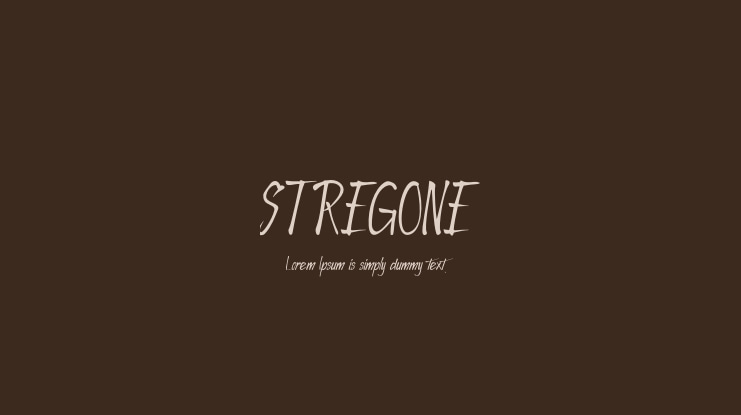 STREGONE Font