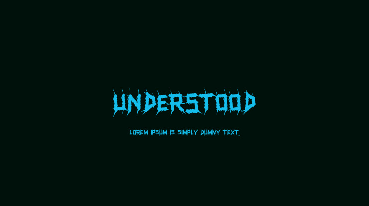 UNDERSTOOD Font