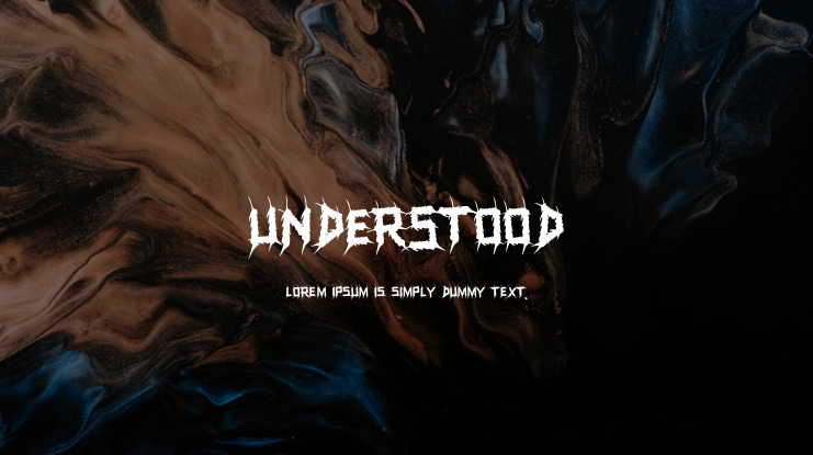 UNDERSTOOD Font