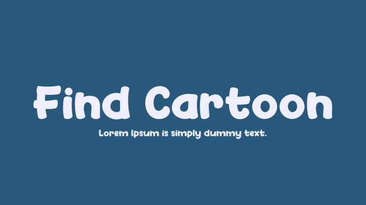 Find Cartoon Font