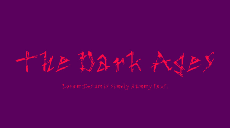 The Dark Ages Font