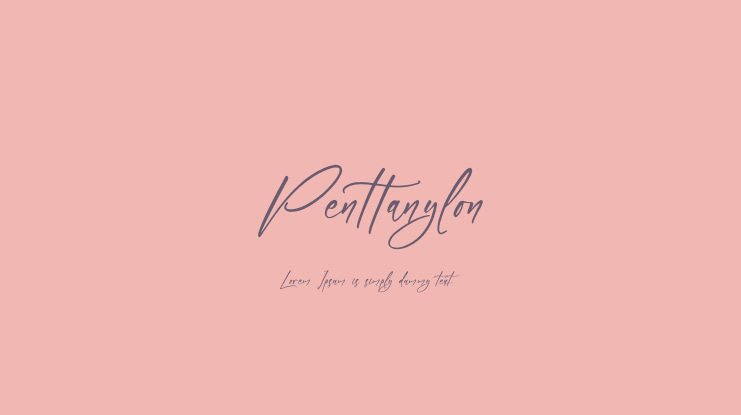Penttanylon Font : Download Free for Desktop & Webfont