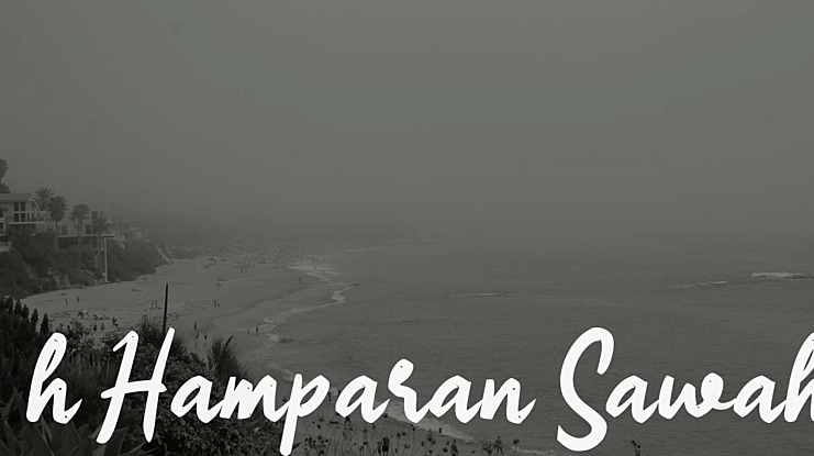 h Hamparan Sawah Font