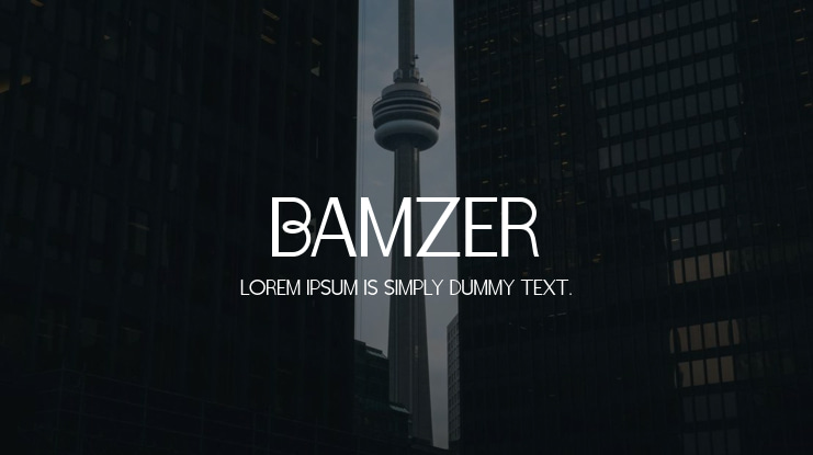 Bamzer Font