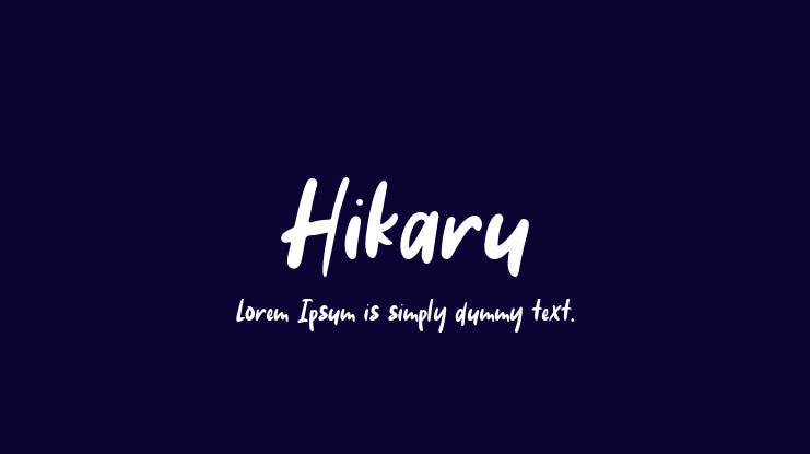 Hikaru Font