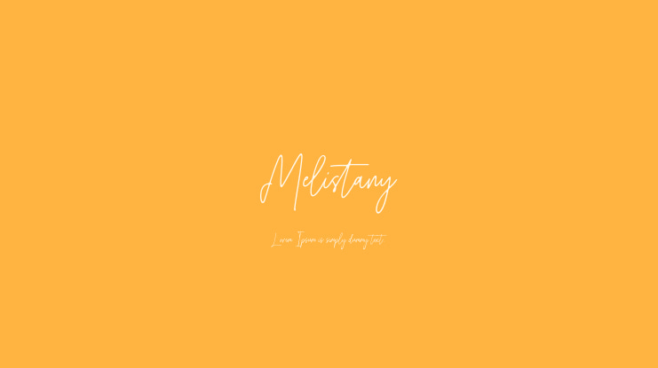 Melistany Font