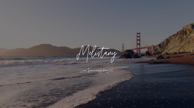Melistany Font