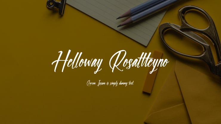 Helloway Rosaltteyno Font