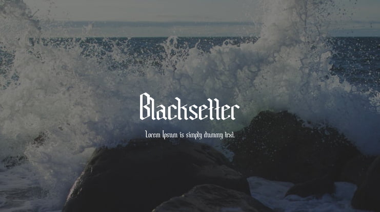 Blacksetter Font Family