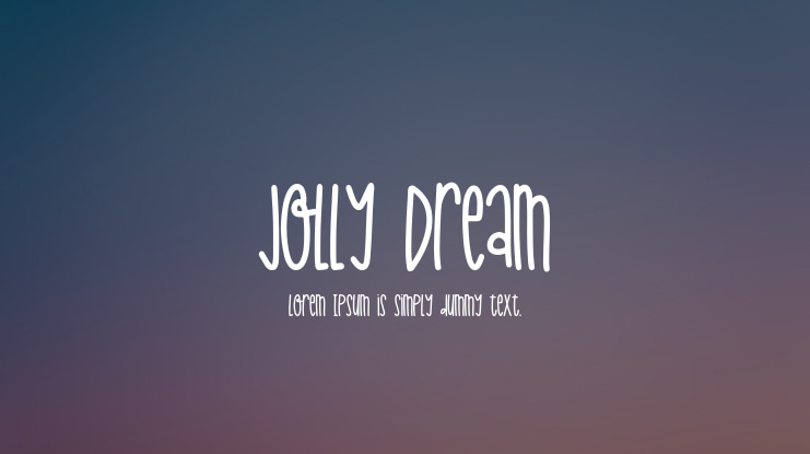 Jolly Dream Font