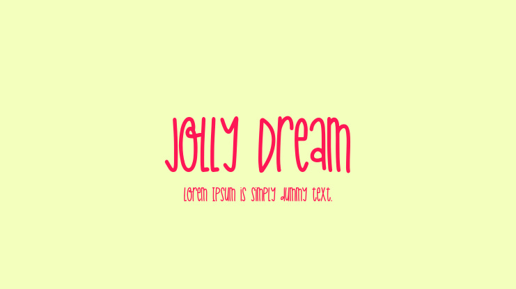 Jolly Dream Font