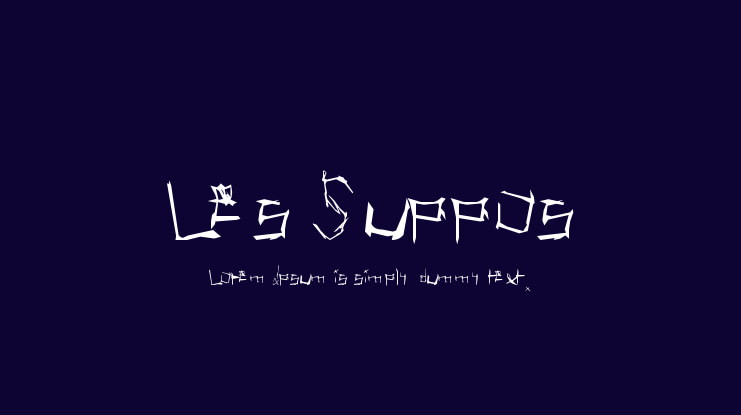 Les Suppos Font