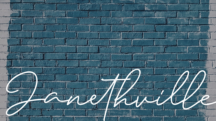 Janethville Font