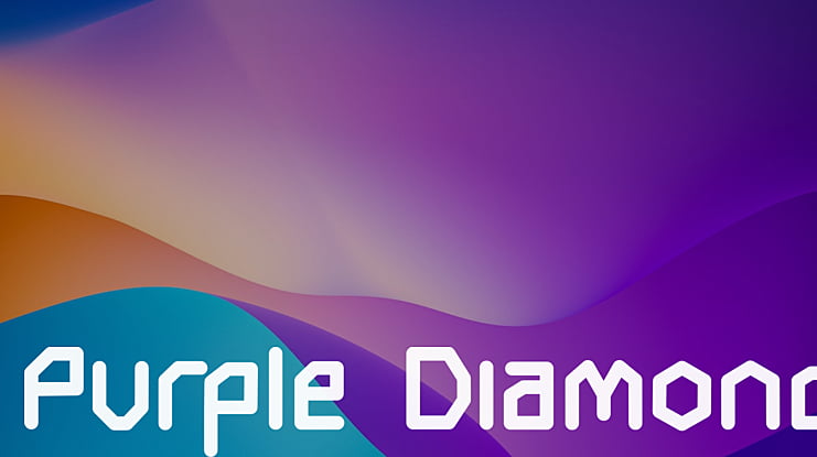 Purple Diamond Font