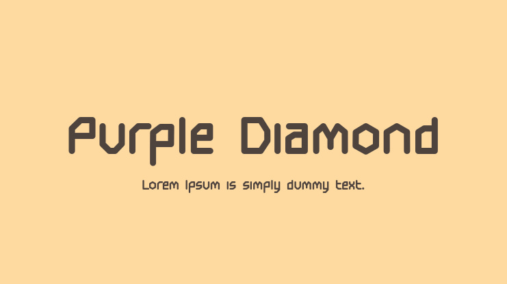 Purple Diamond Font