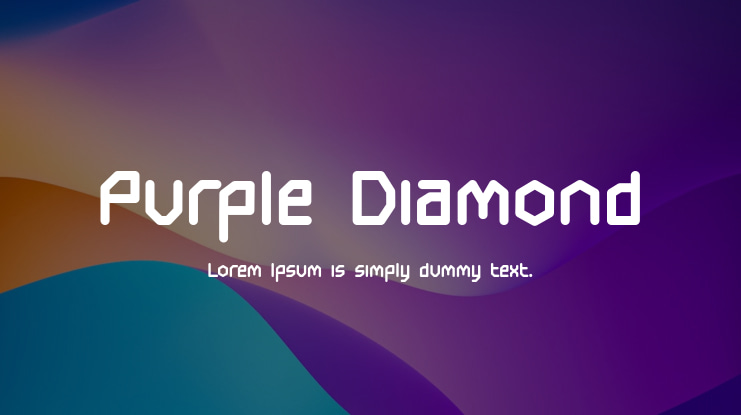 Purple Diamond Font