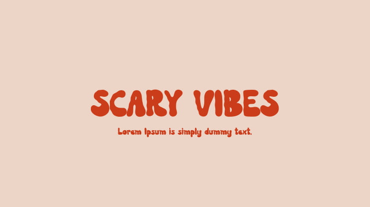 SCARY VIBES Font