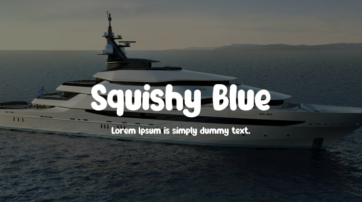 Squishy Blue Font