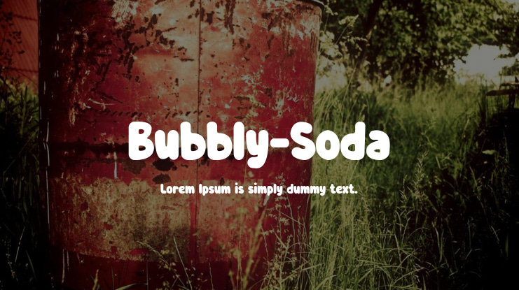 Bubbly-Soda Font