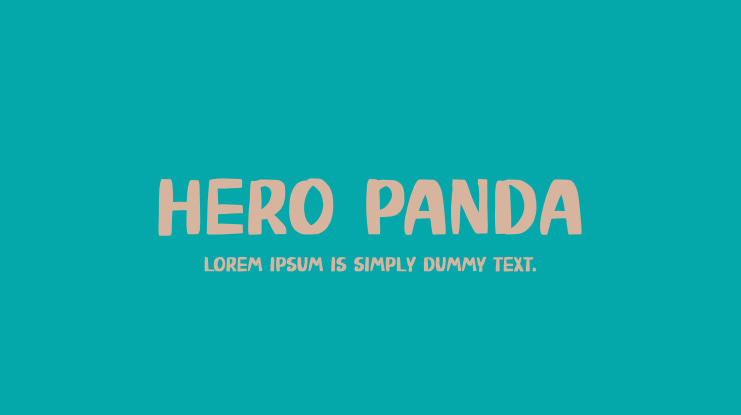 Hero Panda Font