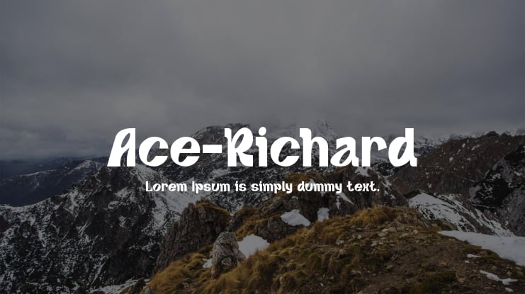 Ace-Richard Font