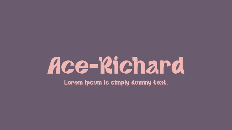 Ace-Richard Font