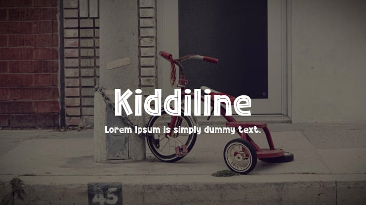 Kiddiline Font