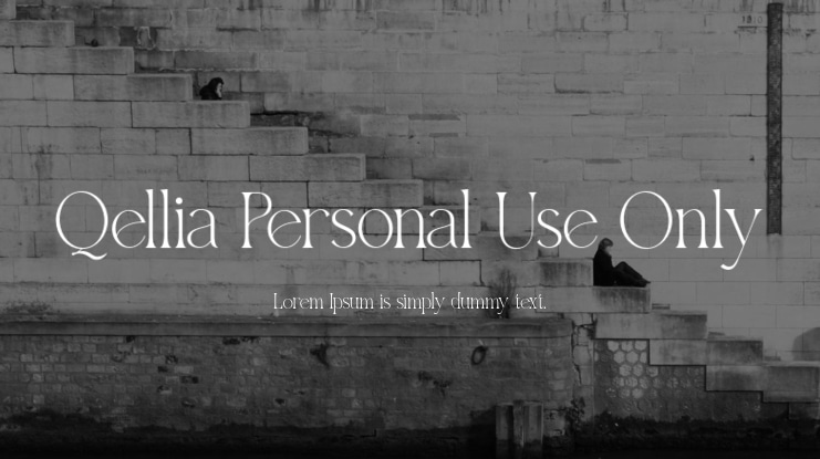 Qellia Personal Use Only Font