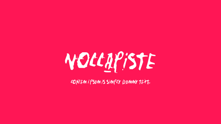 Nollapiste Font