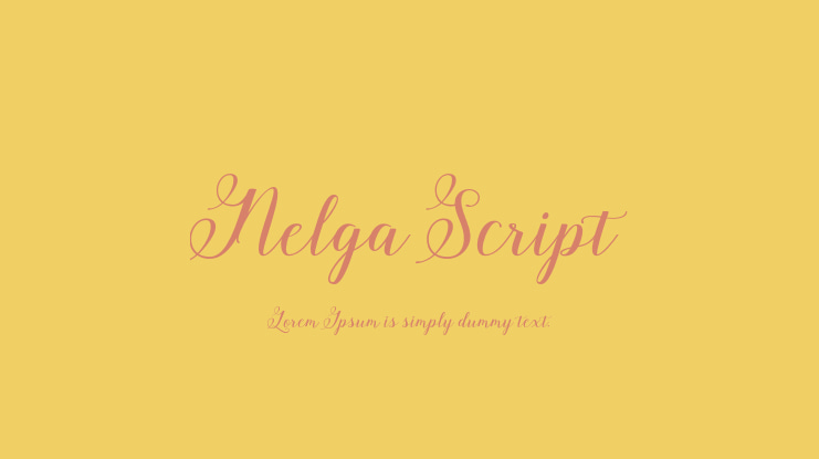 Nelga Script Font