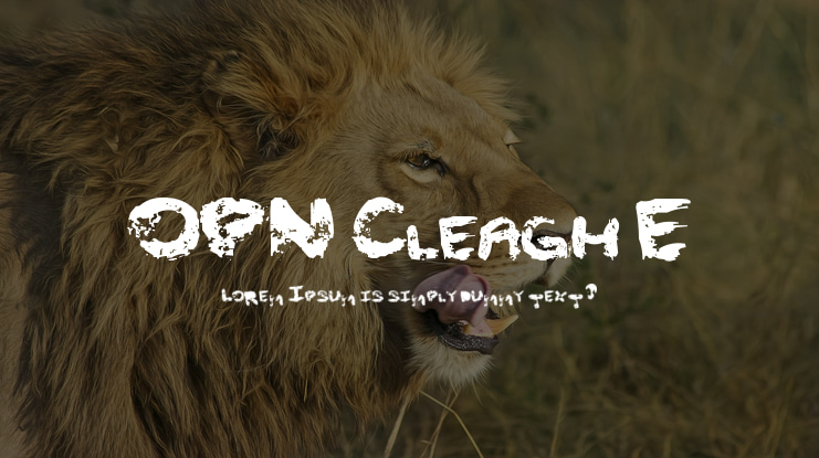 OPN Cleagh E Font
