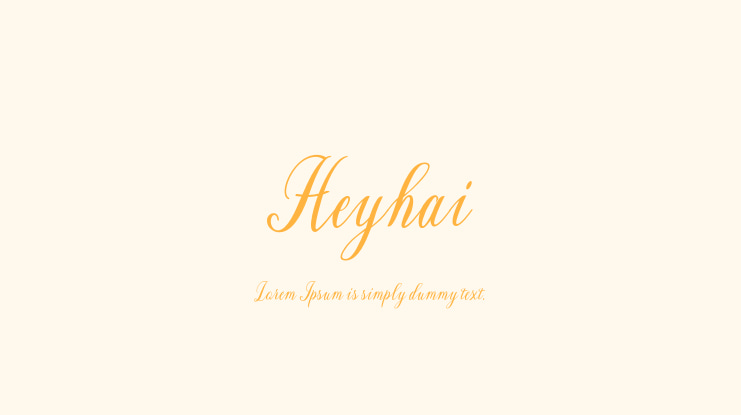 Heyhai Font
